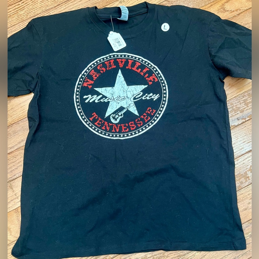 Gildan Black Nashville Music City Music City Tennessee Graphic Tee YL